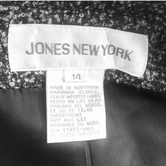 JONES NEW YORK Vintage Oversized Wool Tweed Blazer - Picture 5 of 6